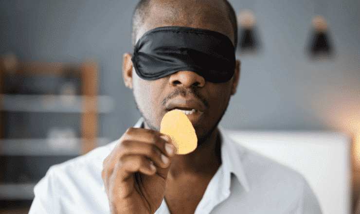 Eating Blindfolded