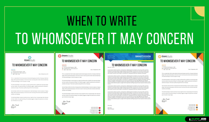 How To Write A To Whom It May Concern Letter : If you don ...