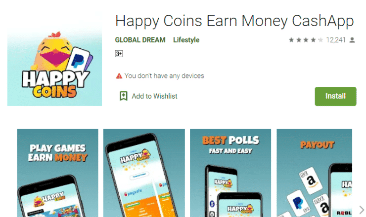  Happy Coins Earn Money CashAp