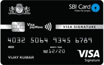 SBI Signature Contactless Credit Card