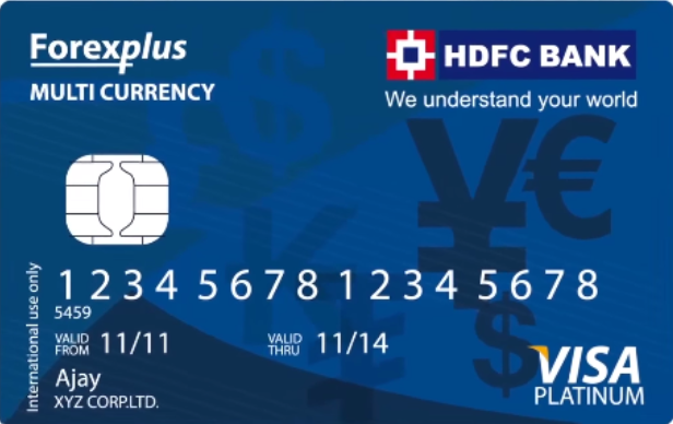 HDFC Multi-Currency Forex card