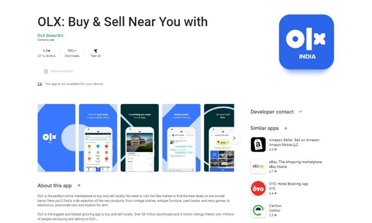 OLX reseller app