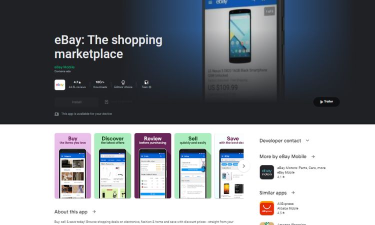 eBay App reseller app