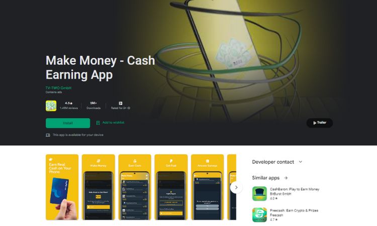 Make Money – Real Cash Rewards