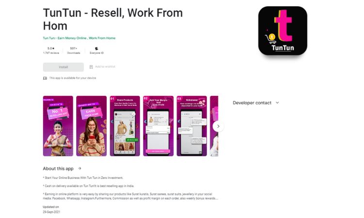 Tun Tun best reseller app