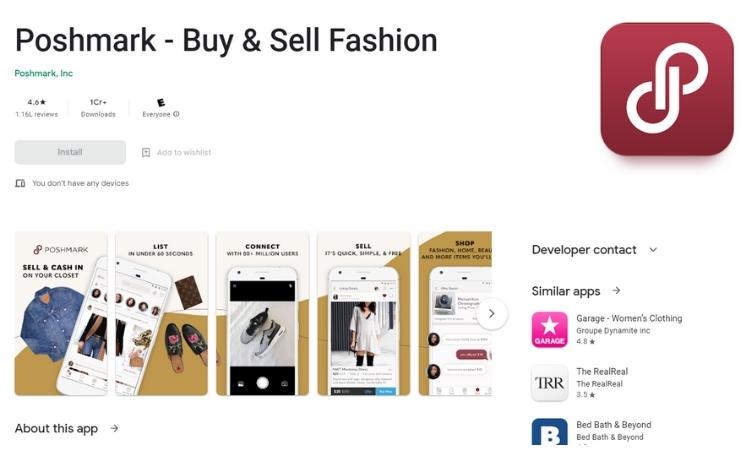 20 Best Reselling Apps in India in 2022 | Start Online Selling & Shopping 18 Poshmark