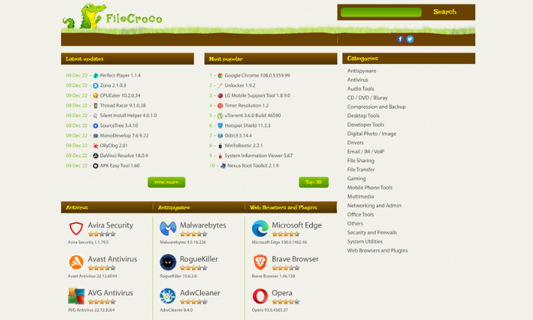 free software download site Filecroco.com