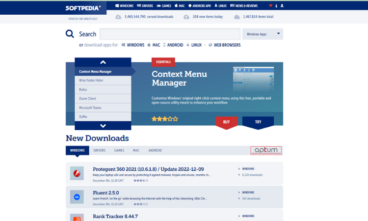 free software download site Softpedia.com