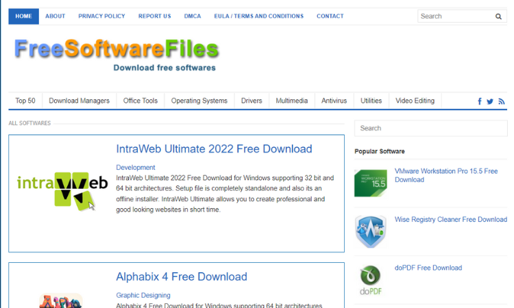 free software download site Freesoftwarefiles.com