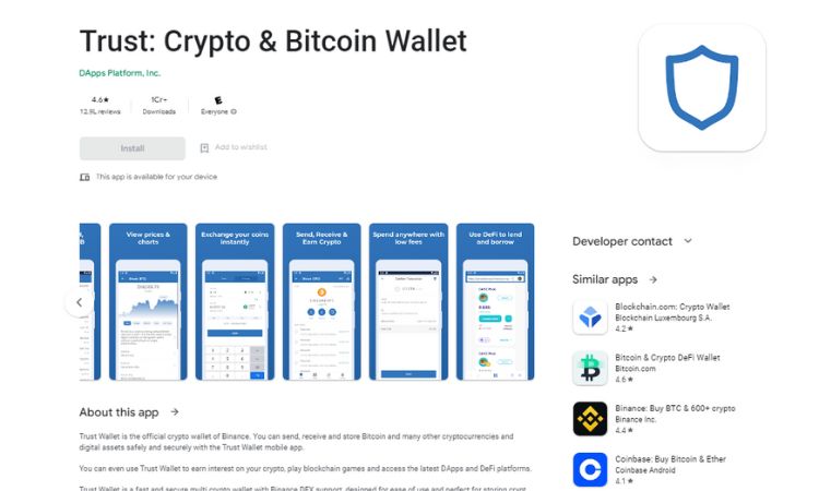 Trust: Crypto and Bitcoin wallet