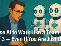 How to Use AI to Work Like a Team of 3 — Even If You Are Just One