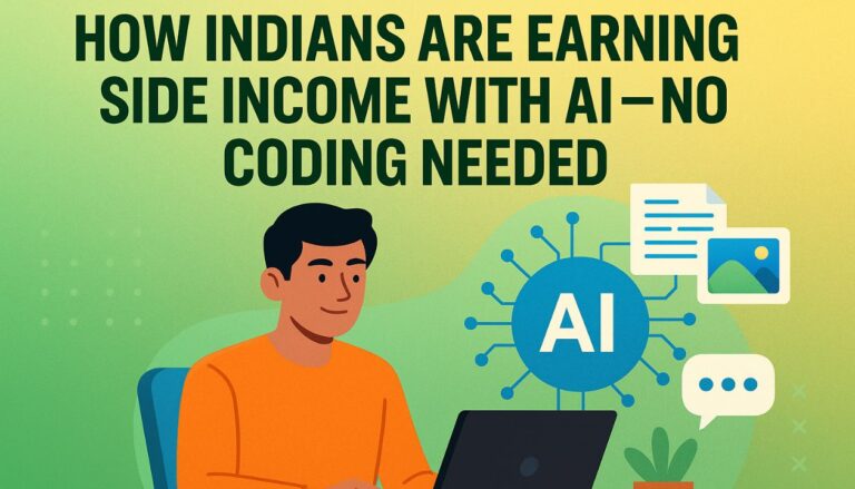 How Indians Are Earning Side Income with AI — No Coding Needed