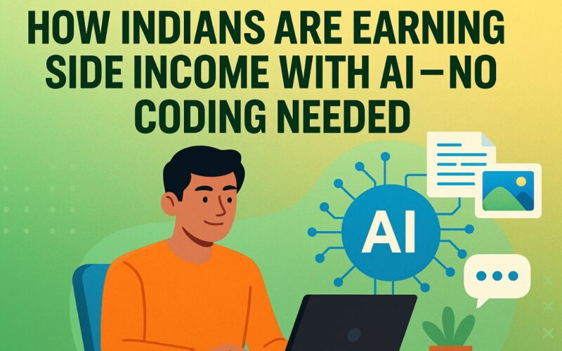 How Indians Are Earning Side Income with AI — No Coding Needed